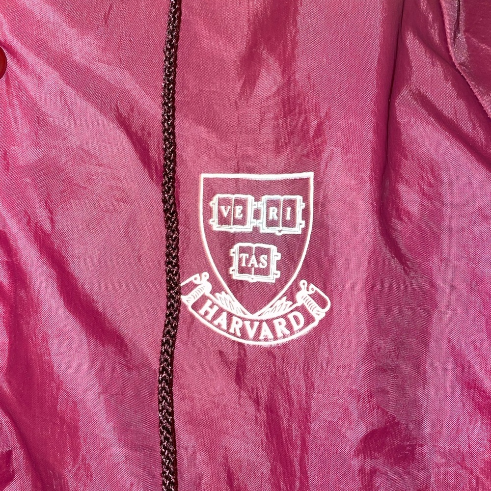 Vintage 1960’s Champion Harvard Crimson  Jacket Coach Windbreaker Sz S